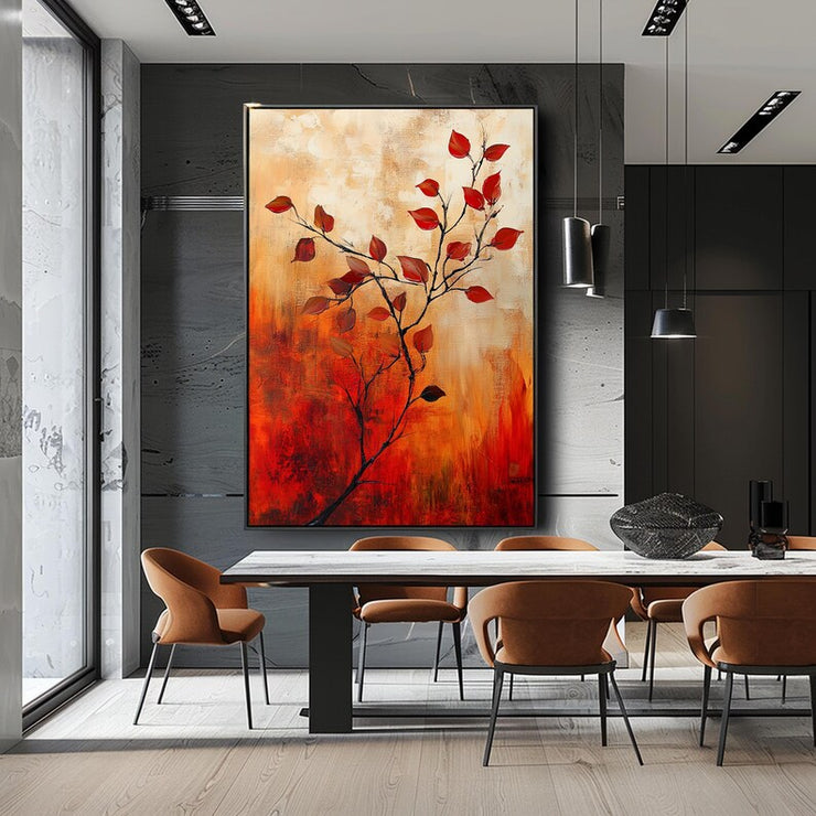 Autumn Abstract Print Printable Wall Art Fall Artwork Living Room Art Abstract Wall Deco