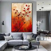 Autumn Abstract Print Printable Wall Art Fall Artwork Living Room Art Abstract Wall Deco