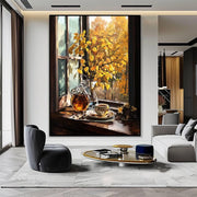 Fall Coffee Printable Wall Art, Cozy Autumn Coffee Print