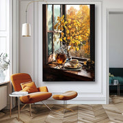 Fall Coffee Printable Wall Art, Cozy Autumn Coffee Print