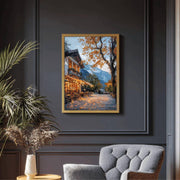 Autumn Coffee Shop Print, Moody Bookstore Art